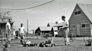 A 1950s Levittown version of "Where's Waldo?" goes like this:  where's the person of color?  (You won't win this game).  